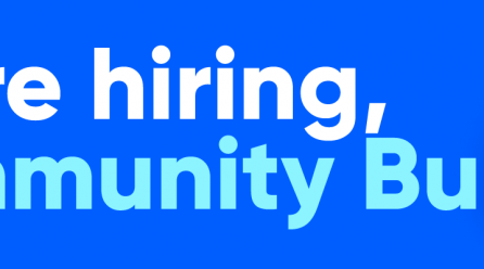 We are hiring “Community Builder”